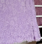 3Meters/lot Off White French Chantilly Lace Fabric , Eyelash Embroidery Lace Craft Bridal Veil Lace Accessory 150cm Width