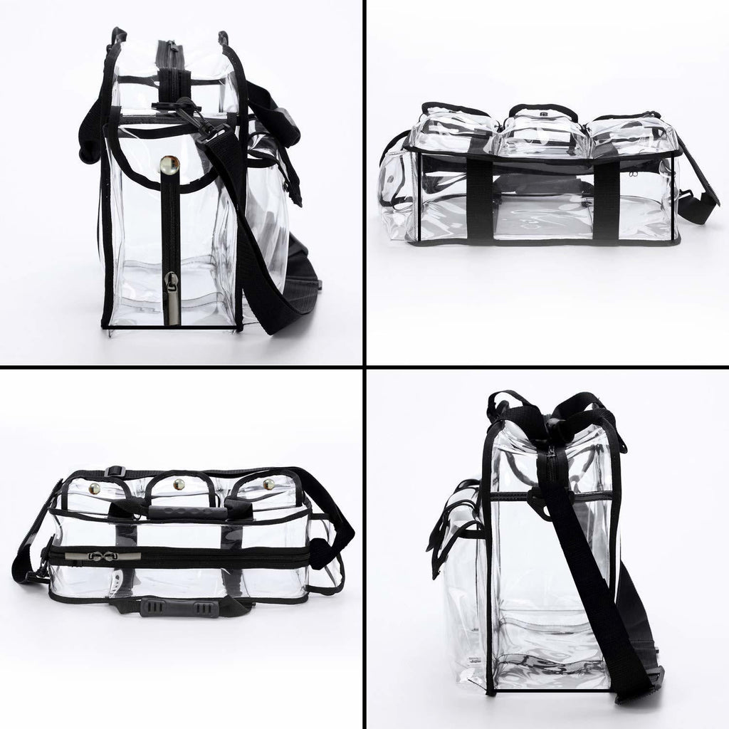Transparent PVC cosmetic bag, waterproof swimming bag, washing beach bag, large-capacity cosmetic bag, large-capacity storage bag - SJB-DIAMOND ELITES