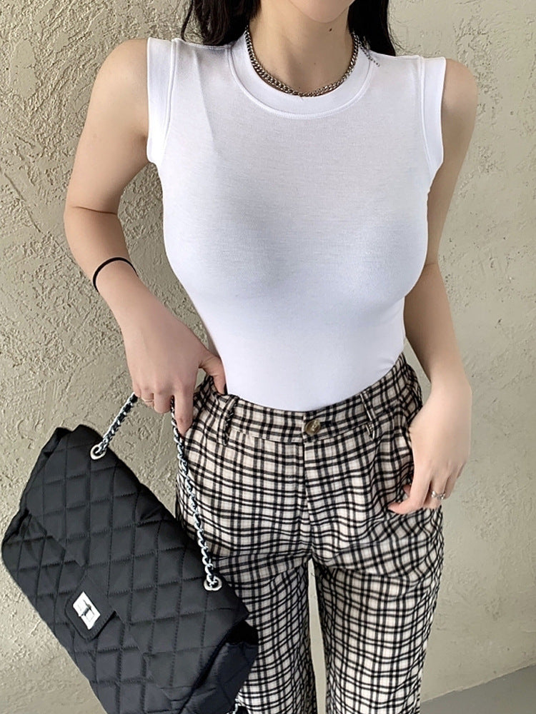 Womens Ribbed Thick Strap Tight Slim Fitted Sporty Workout Tank Tops for   Ladies - SJB-DIAMOND ELITES