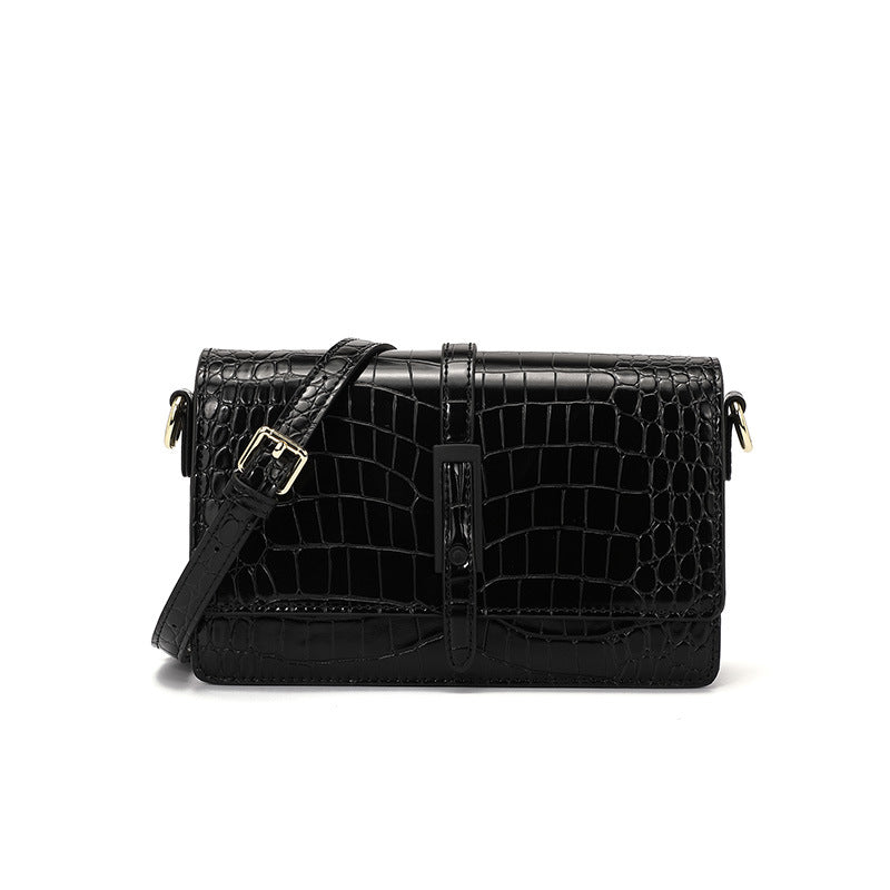 2025 Gradual Change Snakeskin Pattern Small Square Bag Fashionable Atmosphere Physical Women's Bag Buckle Tide Messenger Bag CR21080304 - SJB-DIAMOND ELITES