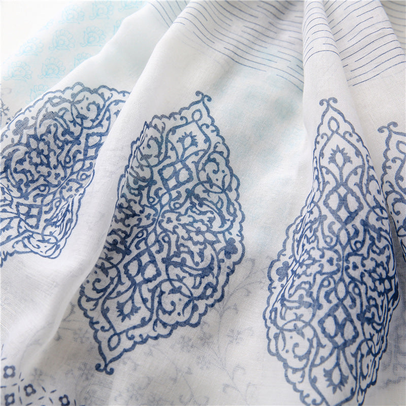 Women Lightweight Colorful Spring Summer Neck Scarf Shawl and Wrap SHOMICOBOUTIQUE