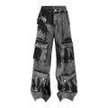 Washed Multi-pocket Design Straight Men's Jeans Lootquake LLC