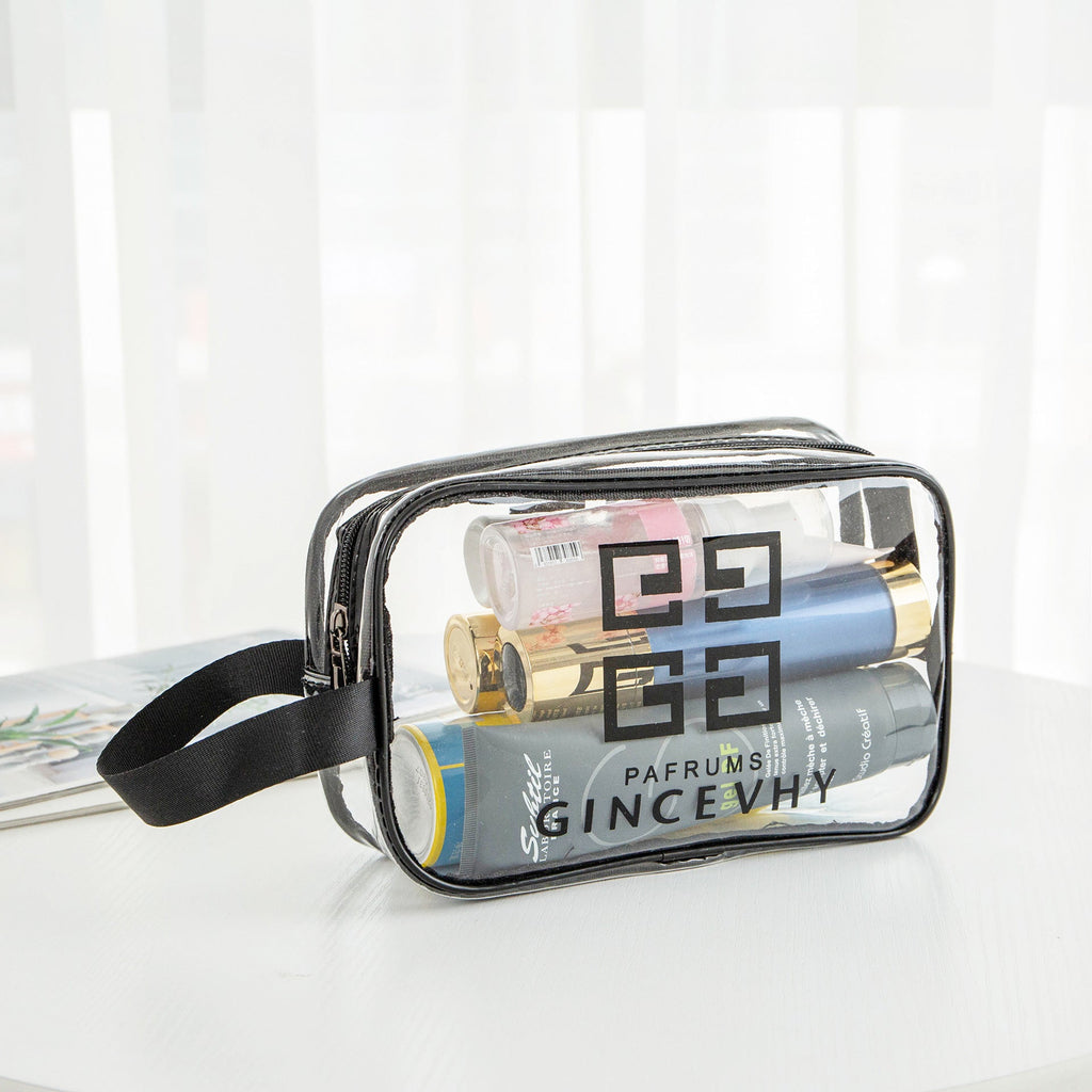 Transparent Toiletry Bag,Wash bag portable cosmetic bag, waterproof travel cosmetics large-capacity storage bag - SJB-DIAMOND ELITES