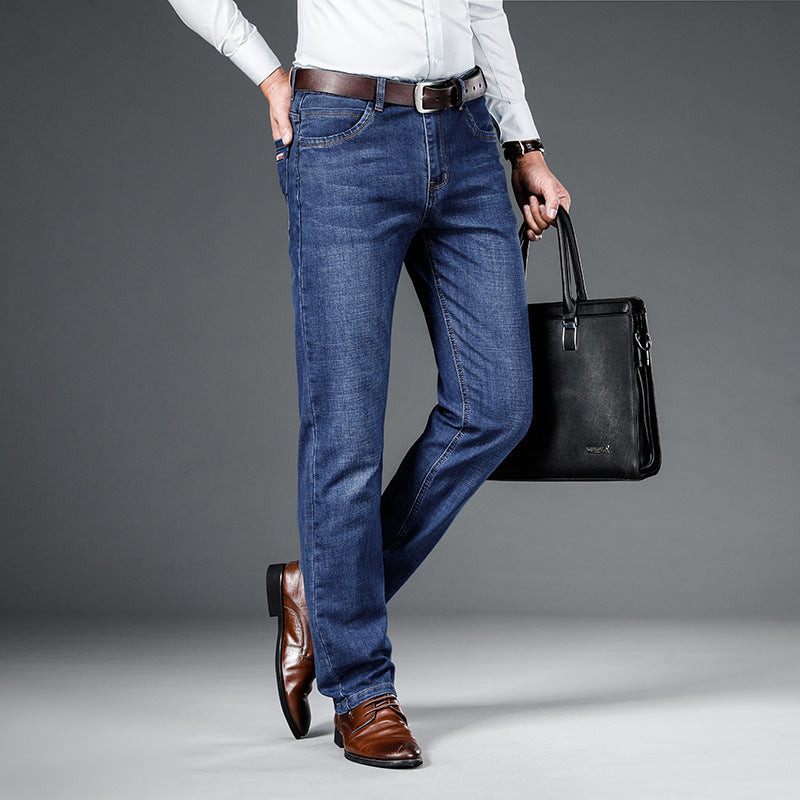 Loose Straight Business Washed Jeans Lootquake LLC