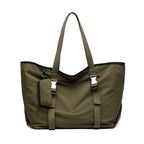 Large capacity tote bag women, shoulder bag fashion, stylish casual shoulder bag, student handbag, Canvas tote bag oversized with small pouch - SJB-DIAMOND ELITES