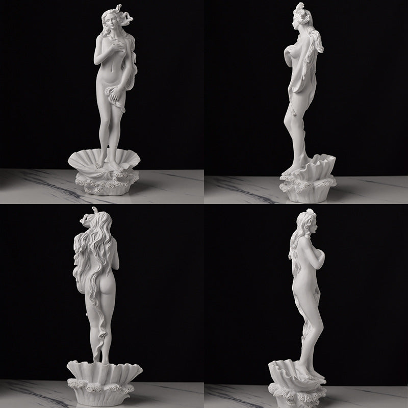 Classical Greek Goddess Statues - Small Artistic Figurines, Venus Sculptures for Office Bookcases and Living Room Decor Lootquake LLC