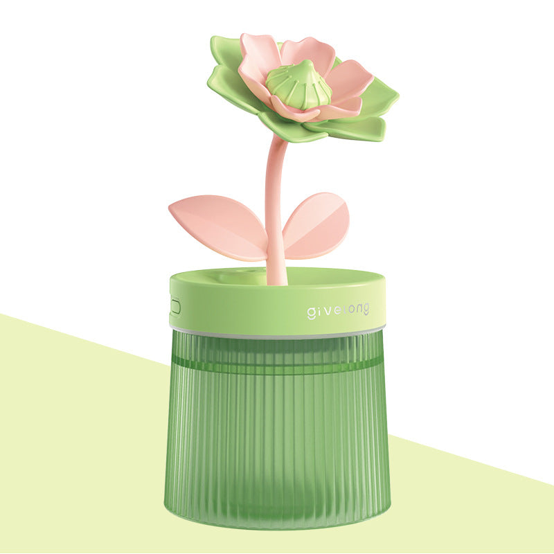 Flower Air Humidifier Small Night Lamp Usb Pi-Mart