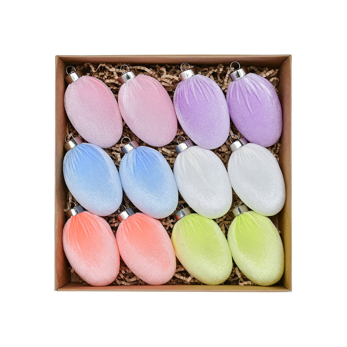 Easter Egg Flocking Ball Velvet Venue Layout Props Pi-Mart