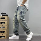 Personalized Letter Jeans Hip Hop Ins Trendy High Street Lootquake LLC
