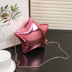 Silver Pentagram Chain evening Bag, Acrylic Mini Change, Key Lipstick Purse, Crossbody Prom Bag, Party Purse, Prom Bags Clutch, Wedding Purse - SJB-DIAMOND ELITES