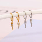 Flash Diamond Triangle Cone Earrings - Punk Style Women's Earrings - SJB-DIAMOND ELITES