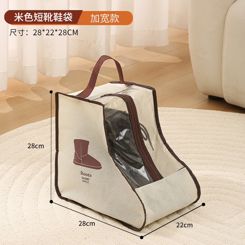 shoe storage bag, multi-functional tote transparent shoe bag, dust-proof and moisture-proof shoe bag, long boots and short boots protective bag. - SJB-DIAMOND ELITES