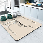 Kitchen Countertop Diatom Ooze Water Draining Pad