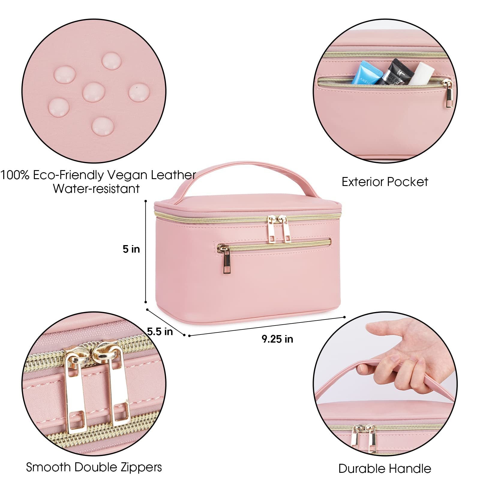 Large capacity waterproof toiletry bag, storage bag travel toiletries set cosmetic bag, makeup bag with compartments, travel makeup bag,Makeup bag organizers, - SJB-DIAMOND ELITES