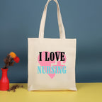 Canvas printed shoulder bag, fashionable and lightweight shopping bag, large-capacity cotton bag 2pcs hobo. - SJB-DIAMOND ELITES