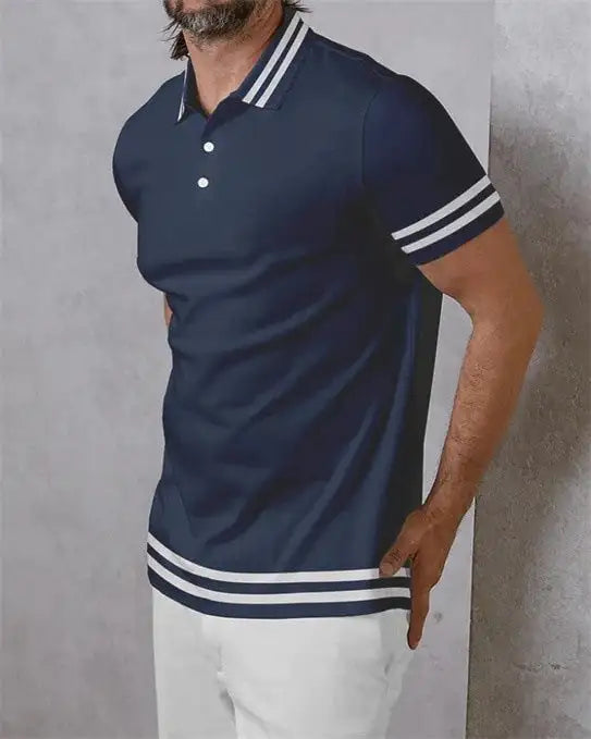 3D Printed Irregular Stripe Series Short Sleeve