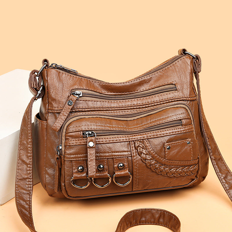 Women's Fashion Casual Soft Leather Bag Pi-Mart