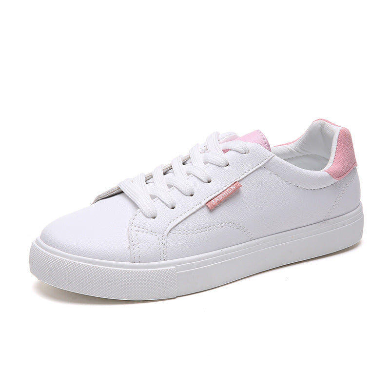 White Women's Sneakers - Flat Bottom Casual Shoes - SJB-DIAMOND ELITES