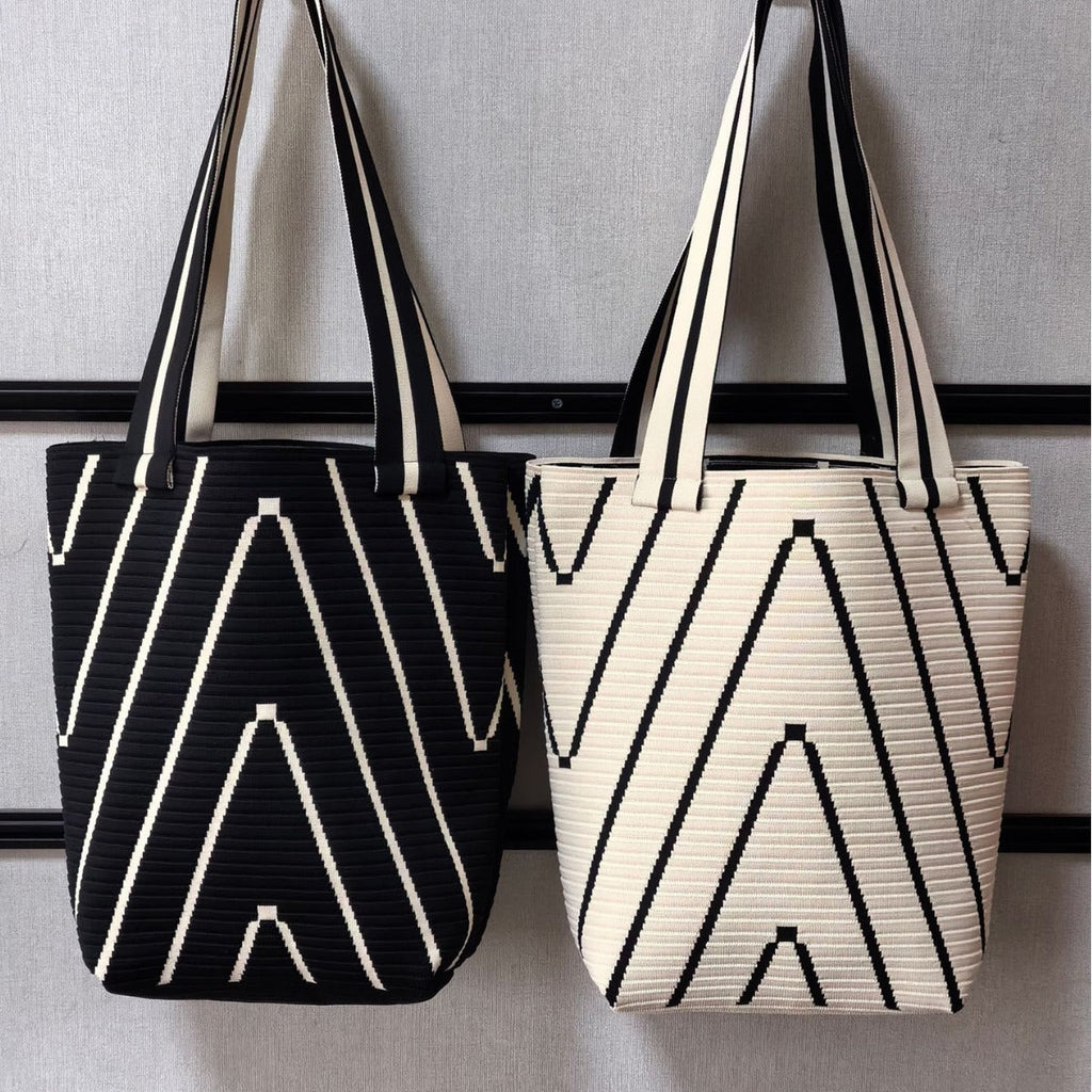 Women's bags, tote bags, knitted bags, large-capacity handbags, versatile women's shoulder bags, - SJB-DIAMOND ELITES
