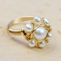 Entry Lux Inlaid Pearl Exquisite Ring Lootquake LLC