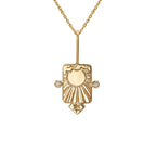 Tarot Titanium Steel Necklace Inlaid Zircon Stainless Steel Pi-Mart