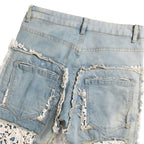 Slim-fit Straight Double-sided Embroidered Patch Youth Blue Men's Flared Jeans Lootquake LLC