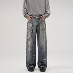 Printed Jeans Men's Loose Straight Personality All-match Lootquake LLC