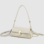 Small beige shoulder bag, bag women glacier white armpit bag, commuter top handle bag, versatile hobo bag for women