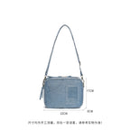 Casual Mini Denim Bag for Women – Versatile Shopping Canvas Bag & Small Shoulder Hobo Bag