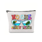 Linen printed cosmetic bag, cosmetic lipstick storage bag, small simple zipper evening clutch bag, - SJB-DIAMOND ELITES