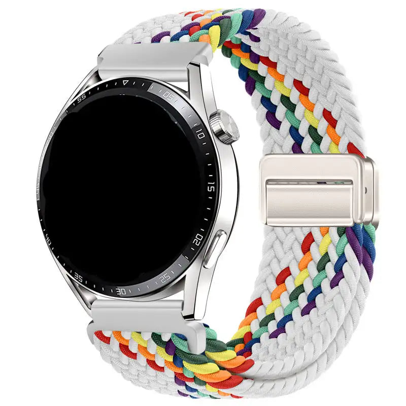 Metal Magnetic Buckle Nylon Braided Stretch Strap - SJB-DIAMOND ELITES