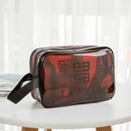 Transparent Toiletry Bag,Wash bag portable cosmetic bag, waterproof travel cosmetics large-capacity storage bag - SJB-DIAMOND ELITES