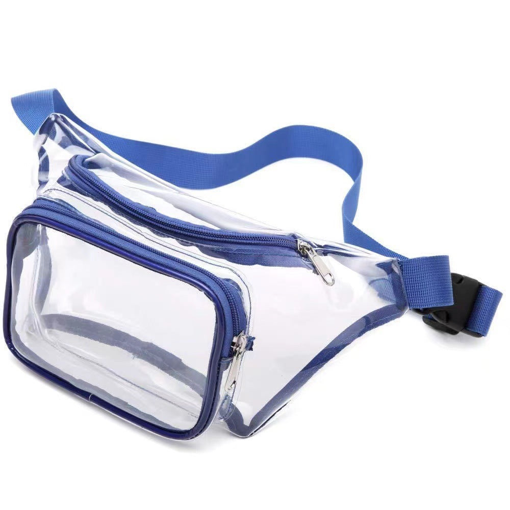 PVC transparent bag waterproof fanny pack Storage Bag for Portable Travel & Sports | Durable Fanny Pack with Clear Design for Secure and Easy Access - SJB-DIAMOND ELITES