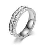 Small Square Diamond Full Diamond Starry Ring Pi-Mart