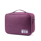 Data cable storage bag, large-capacity grid charger storage bag, mobile hard disk, earphone bag, travel portable waterproof digital bag. - SJB-DIAMOND ELITES