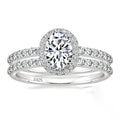 Silver Inlaid Zircon Princess Ring Pi-Mart