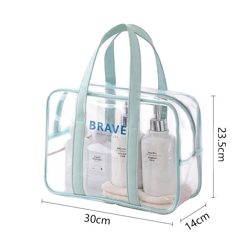 Waterproof beach bag, wet and dry separation fitness bag, toiletry bag, storage goggles, swimsuit swimming bag, Transparent Cosmetic Bag, - SJB-DIAMOND ELITES