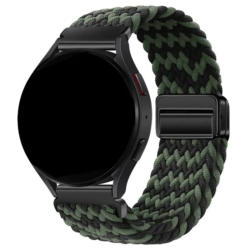 Metal Magnetic Buckle Nylon Braided Stretch Strap - SJB-DIAMOND ELITES