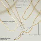 Fashion Special-interest Vintage Cross Pendant Clavicle Chain Multi-layer