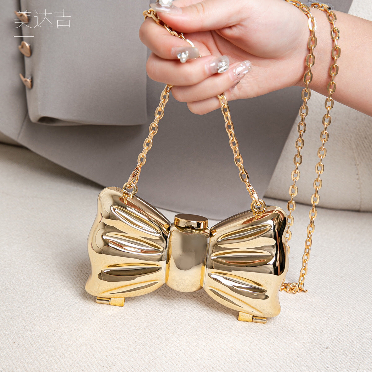 Metallic Mini Lipstick Bag, Girl Chain Butterfly Dinner Purse, Evening Purse, Evening Bags for Women Formal, Clutch Purse, Clutch Purse Casual, Clutch Purse Party, Prom Bag, - SJB-DIAMOND ELITES