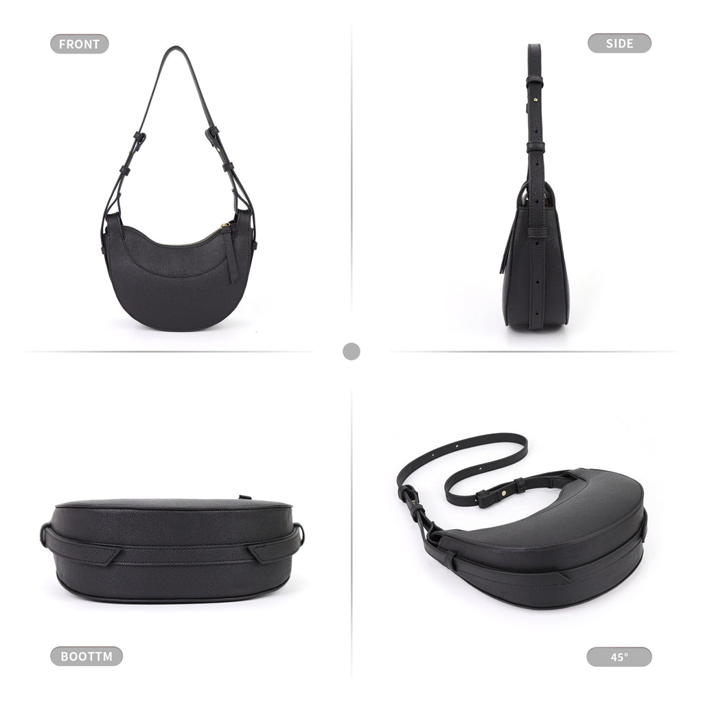 Half moon bag, adjustable shoulder strap crossbody shoulder bag for women, crescent bag, triple use underarm bag, hobo bag for women, - SJB-DIAMOND ELITES