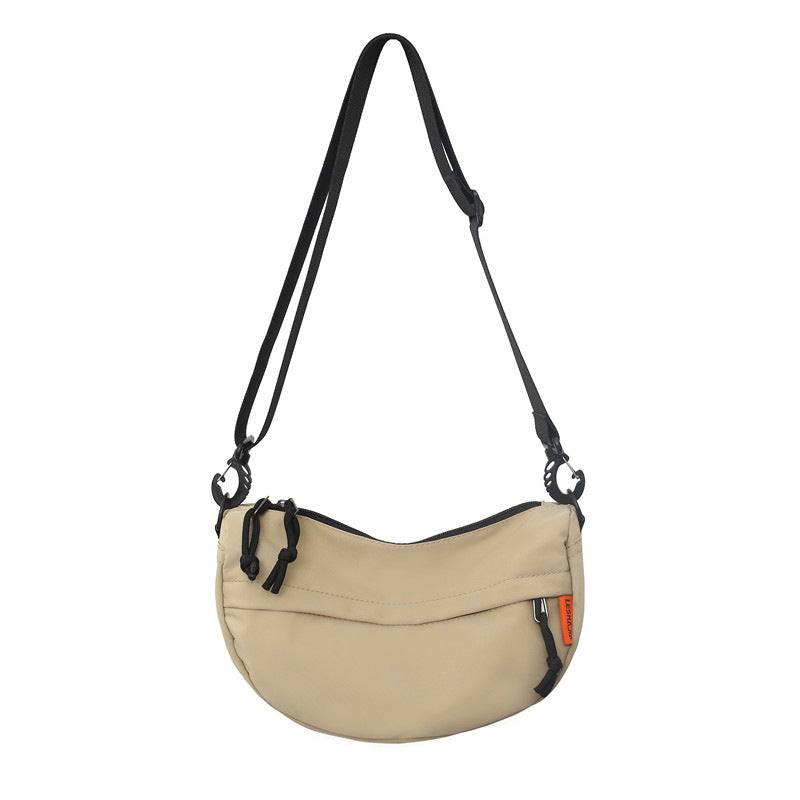 Men's shoulder bag, saddle round bottom bag, satchel fashion unisex small crossbody bag, women's simple crossbody bag - SJB-DIAMOND ELITES