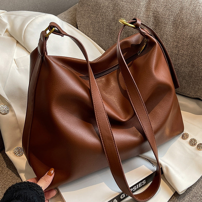 Hobo bag for women, solid color fashion large capacity shoulder bag, crossbody bag casual versatile commuter tote bag - SJB-DIAMOND ELITES