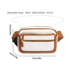 Multifunctional Fashion Fanny Pack – Adjustable Shoulder Strap Travel Breast Bag in Vegan Leather, Ideal Chest Purse for Holiday Sports and Running, Stylish Crossbody Waist Bag for Women - SJB-DIAMOND ELITES