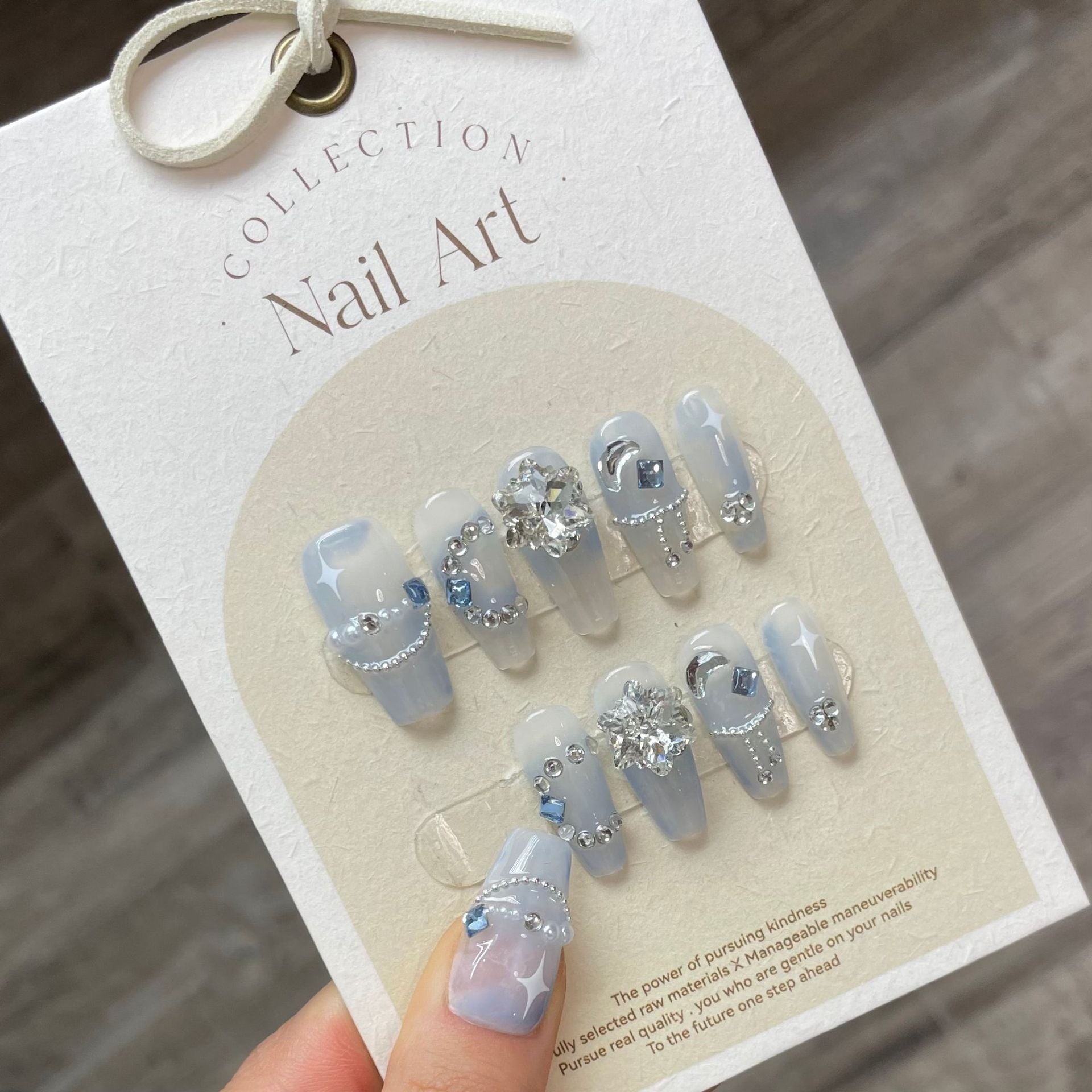 1022- Handmade press on nails fake nails removable