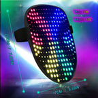 Halloween LED Mask with Programmable App & Gesture Sensing, DIY Unisex LED Lighted Face Transforming Mask, Perfect Gift for Halloween Costume Cosplay,Masquerade - SJB-DIAMOND ELITES