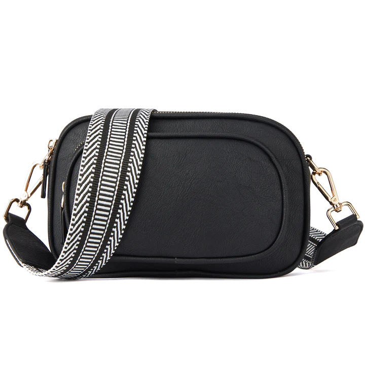 Embroidered Crossbody Bag, Vintage Ribbon Shoulder Bag, Small Crossbody Square Bag, Small Crossbody Purse for Women Triple Zip - SJB-DIAMOND ELITES