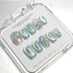 1007- Handmade press on nails fake nails removable