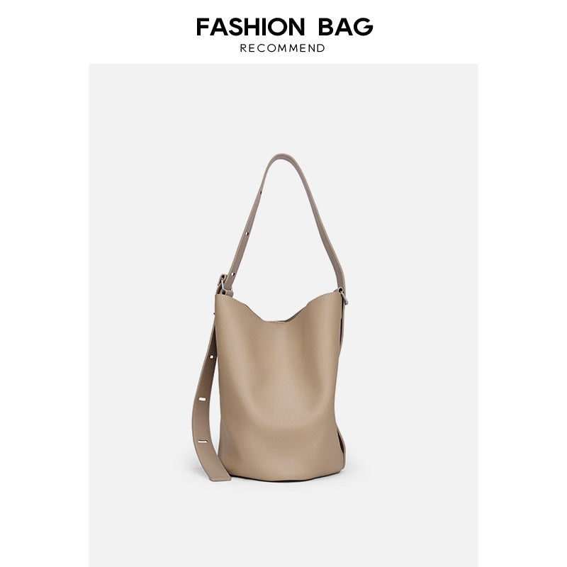 Bucket bag ladies simple, large capacity shoulder bag, versatile hobo bag with crossbody strap - SJB-DIAMOND ELITES