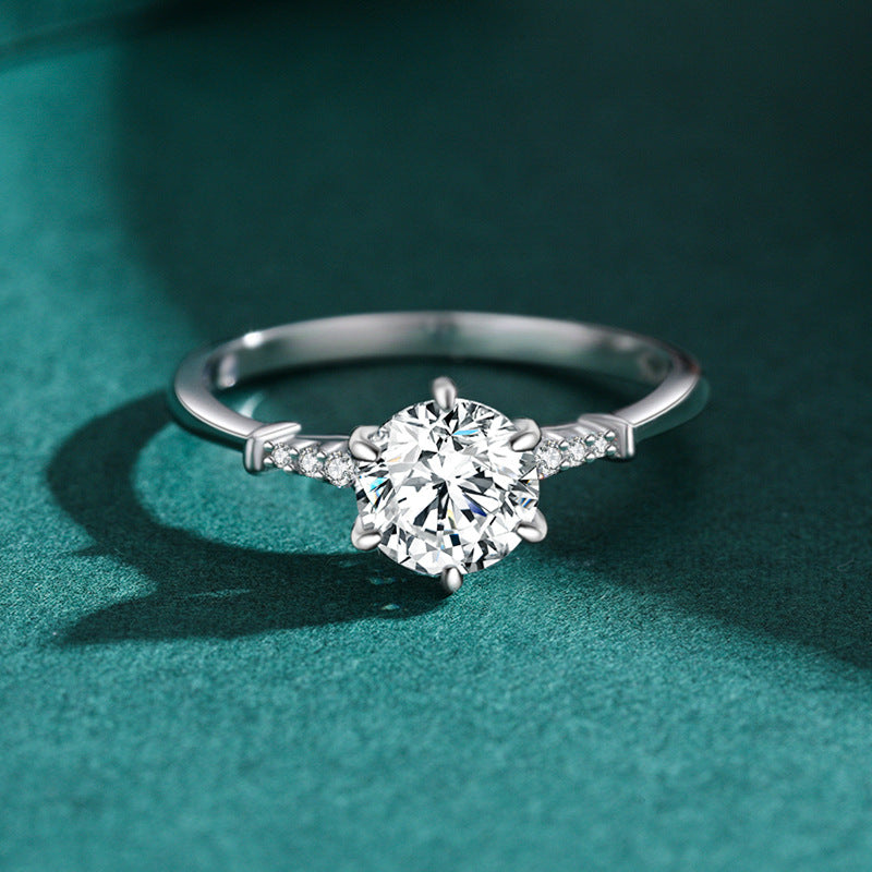 Female Fashion 1 Karat S925 Silver Ring Female Pi-Mart